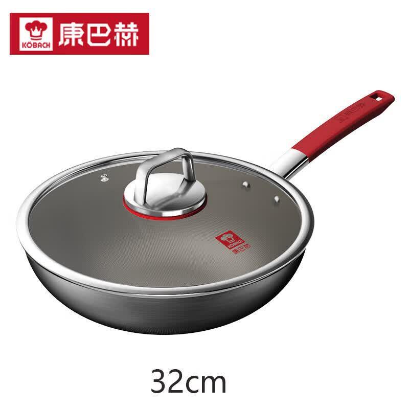 Kangbach 32cm Coating-Free Pure Titanium Wok
