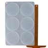 3.8 Inch Deep Resin Coaster Molds 6-Cavity Handmade Coaster Molds  For Craft Art
