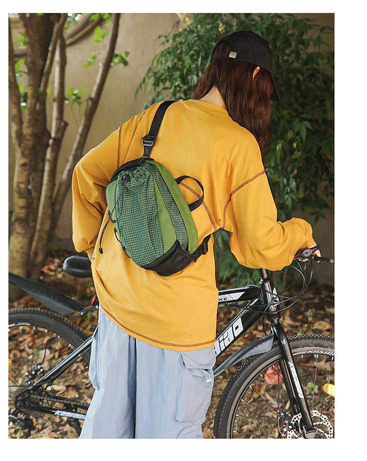 2025 Plaid Nylon Crossbody Bag - Versatile, Lightweight & Unisex for Casual Sports