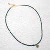 Malachite gemstone necklace