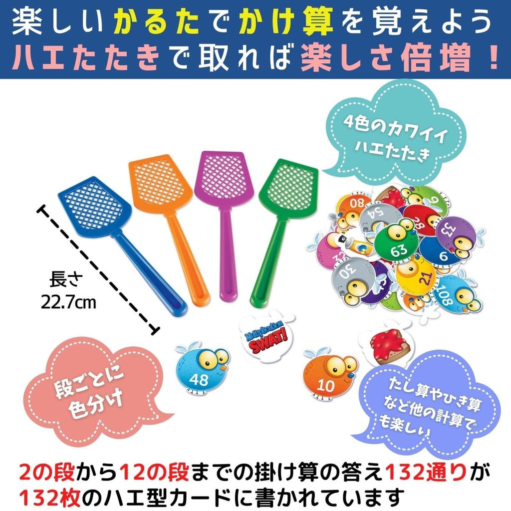 Learning Resources Math Multiplication Authentic Game, Slap! Karuta, LER3057,