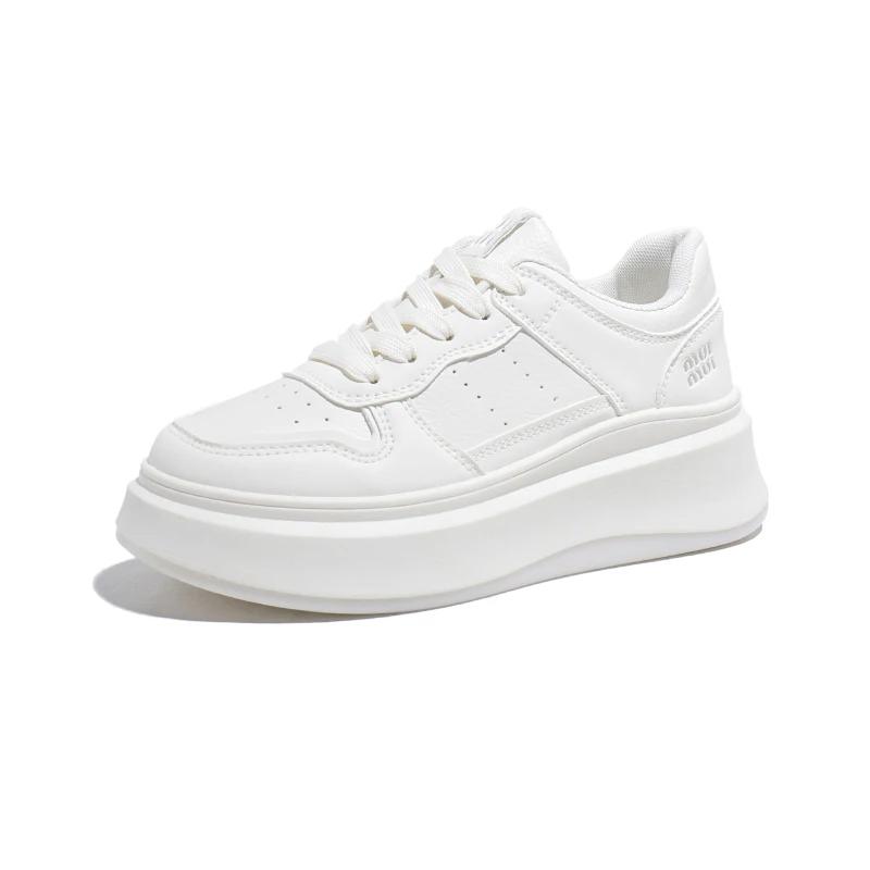 2025 Four Seasons New Ladies All Match Fashion Board Shoes Increase Display thick-soled Women Shoes Outdoor Small White Shoes