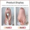 Harajuku Long Straight Synthetic Hair Lolita Halloween Cosplay Wig with Bangs  for Women