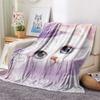 Coperta in Flanella con Stampa di Gatti Bianchi, Alta Qualità, Confortevole per Tutte le Stagioni, Decorazione per la Casa, Calore e Comfort, Perfetta per Regali di Natale