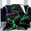 3D Hot Molten Rock Digital-printed Polyester Bedroom Velvet Flannel Cover Blanket Fleece Soft Sofa Cover Blankets for Beds