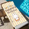 M-miffy Cute Cartoon Towel Beach Quick Dry Soft Pool Towels Gift for Travel Gym Shower Camping Sports