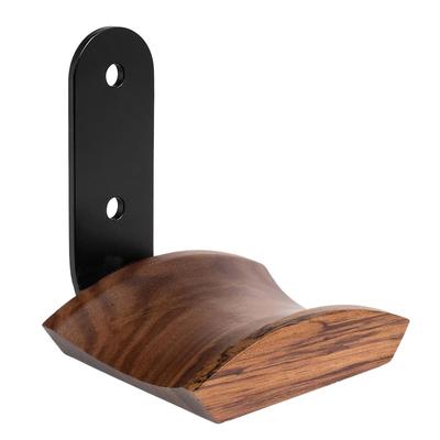 KAIXUANMAN Kopfhörer Wand Holz Kopfhörer Kopfhörer Headset Aufbewahrung Geeignet für Gipskarton Hergestellt aus Nordamerikanischer Schwarznuss 1 Stück Haken, Halterung,