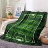 Football Field Soccer Sport Cartoon Soft Blanket,Soft Throw Blanket for Home Bedroom Bed Sofa Travel Cover Child Gift