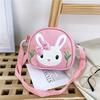 Mouse And Rabbit Shoulder Bag Adjustable Shoulder Strap Childrens Zipper Design