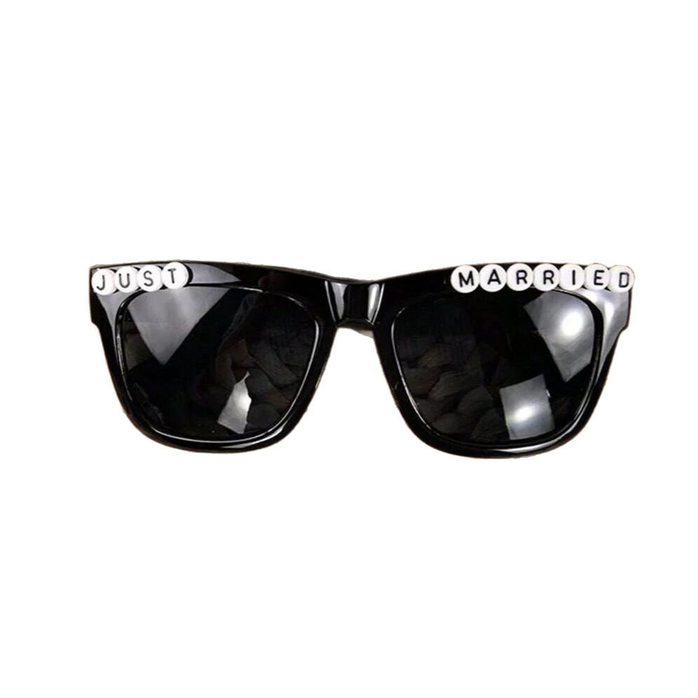 Party Glasses for Bride & Groom - Exquisite Dress-up, Photo-Ready, Free Shipping.