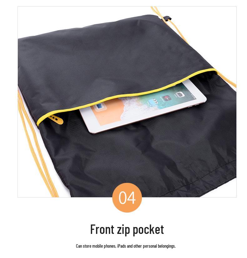 Large Capacity Sports Backpack: Drawstring Shoulder Bag for Basketball & Volleyball Storage and Training