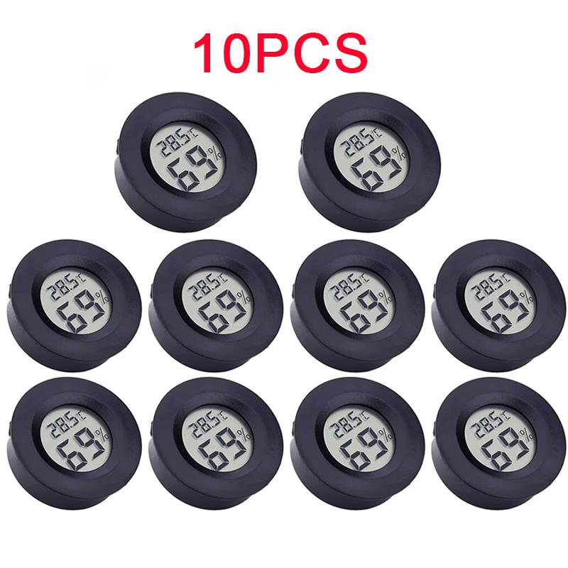 6~10PCS -50~ +70°C Mini Digital Thermometer Hygrometer Fridge Freezer Tester Temperature Tester Sensor Humidity Meter Detector