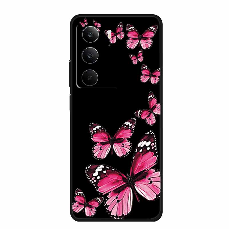 Black Silicone Case For Realme C71 Case C 71 Coque Cartoon Cat Soft Back Cover For Realme C71 Phone Cases RealmeC71 Funda Shell