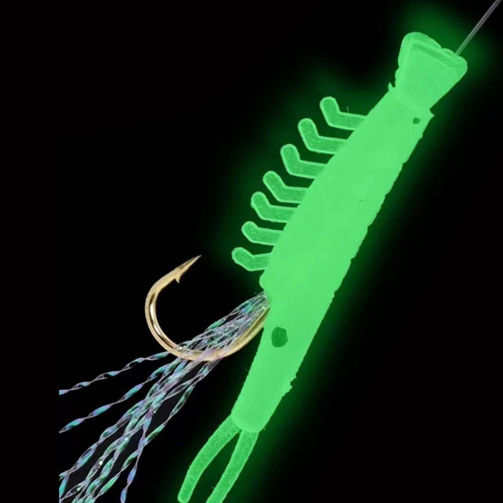 Colorful Sabiki String Golden Hooks Rubber Gang Tackles Baits Fishing Tinsel Carp  Saltwater