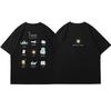 Black Travel Outdoor Camping Casual Brand Tshirt Cotton Graphic Tee Unisex Unisex Summer Streetwear