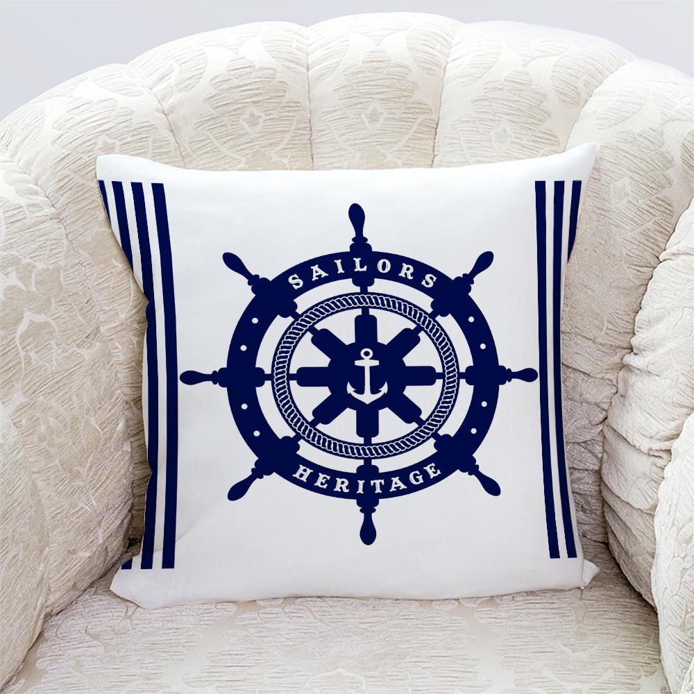 Kissenbezüge mit maritimen Motiven, Sofakissenbezüge fürs Wohnzimmer, Nachttischkissenbezüge fürs Schlafzimmer, Geschenkideen zur Dekoration