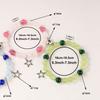 Festive Gifts Colorful Natural Stone Beaded Bracelet Set With Star Charms Sweet Fashion Jewelry For Women Daily Wear Gift