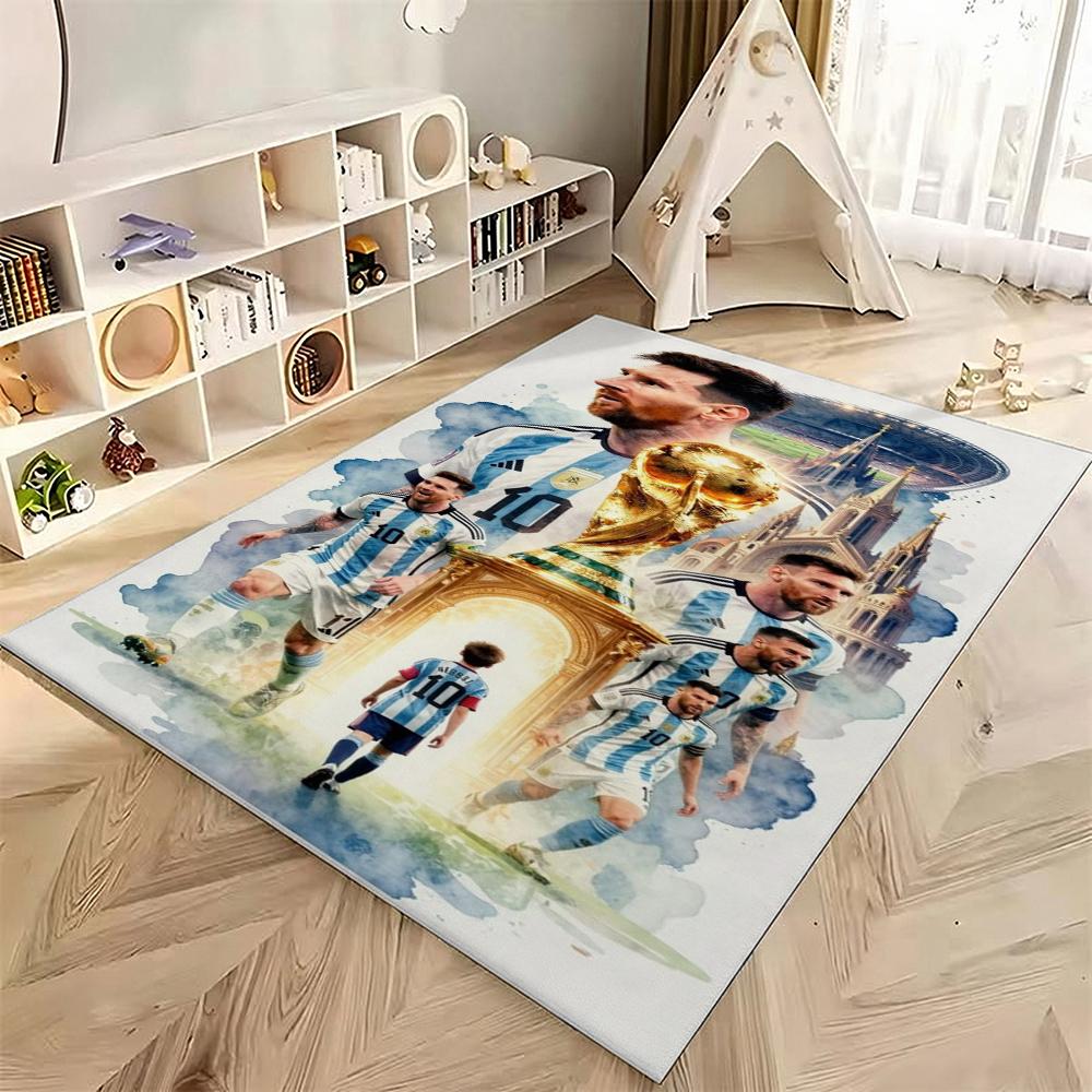 Messi Champion Carpet Floor Mats Printing Art Office Chair Cushion Bathroom Mat