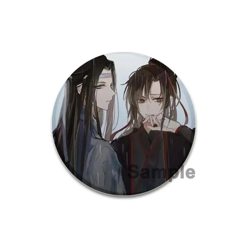 

32/44/58 мм аниме Mo Dao Zu Shi брошь Wei Wuxian Lan Wangji значок ручной работы булавка нагрудная булавка для рюкзака одежда ювелирные изделия аксессуары подарок 32mm