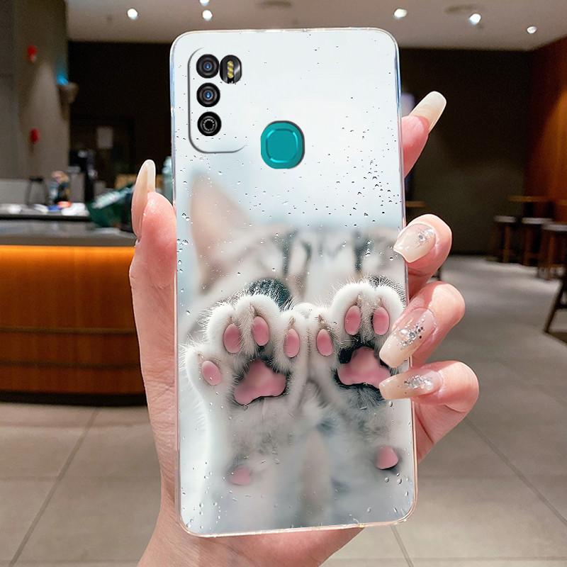 Pour Infinix Hot 9 Play Coque Arrière X680 X680B X680C Esthétique Mignon Cool Garçons Filles Coque de Téléphone Silicone Souple Coque Transparente