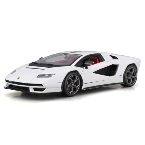 

Bburago 1/24 Scale Lamborghini Countach LPI 800-4 White / Diecast Model Car, Finished Product, 18-21102 WT