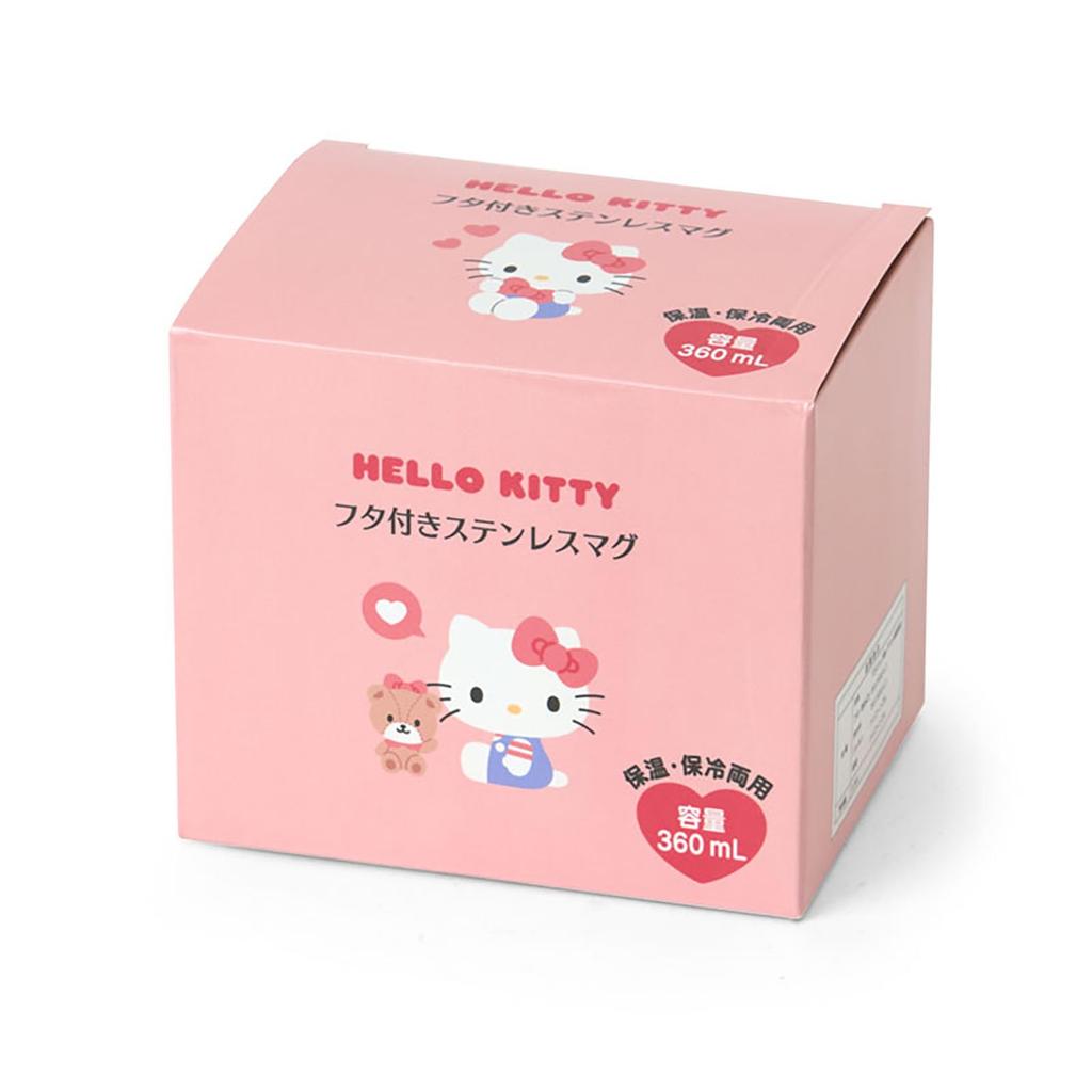 Sanrio Hello Kitty Stainless Steel Mug with Stainless Steel Copper with Acrylic Resin Lid and Gasket and Silicone Insulates Hot and Cold Product