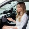 Car Door Organizer Adhesive Storage Holder PU Leather Between Seat Car Organizer For Automotive Vehicle Interior Door Console