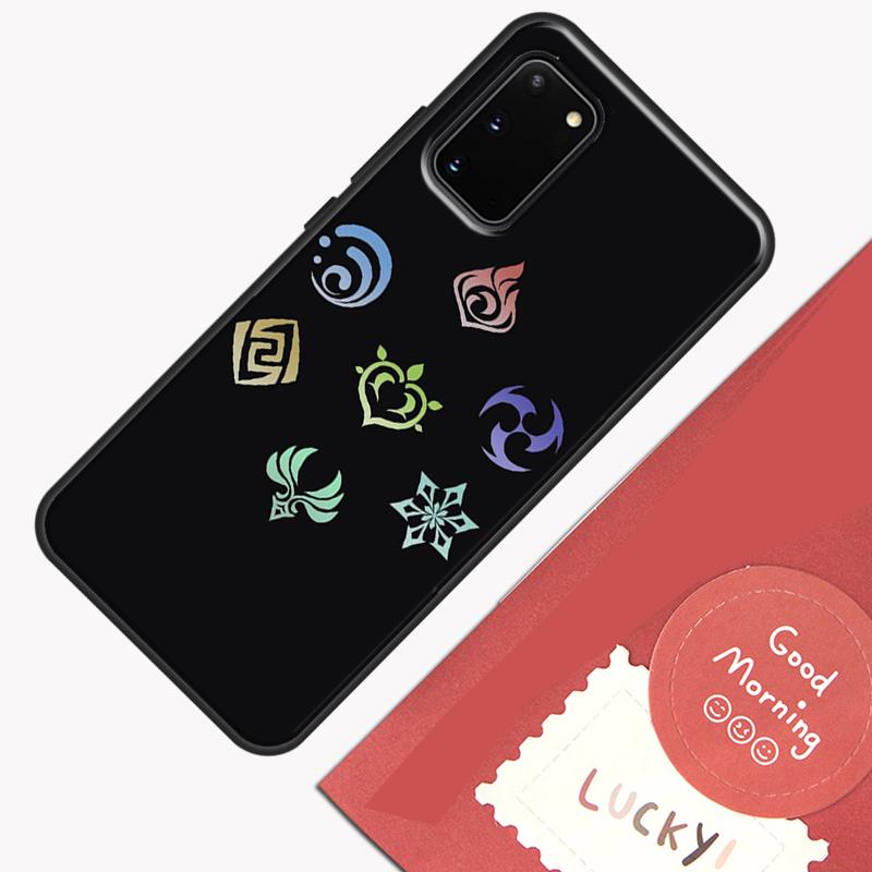 Genshin Impact Elements Phone Case For Samsung Galaxy S23 S26 Ultra S20 S21 S22 S24 S25 Plus S10 S25 FE Cover Shell