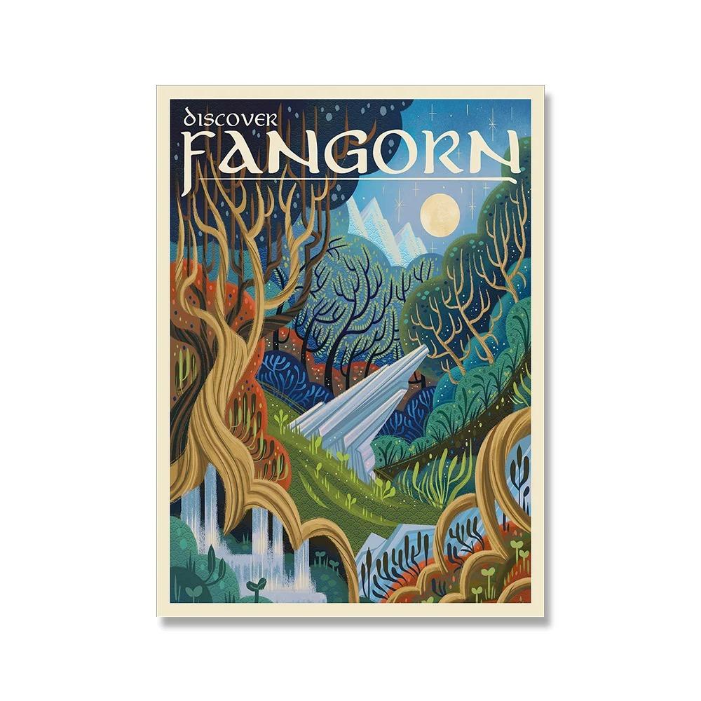 Middle Earth Landscape Lotr Posters Prints Tolkien Wall Art Canvas Painting Wall Pictures Travel Gift For Living Room Home Decor