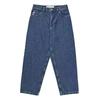 Mens Y2K Streetwear Denim Pants High Waist Loose Fit Straight Leg Jeans With Embroidery