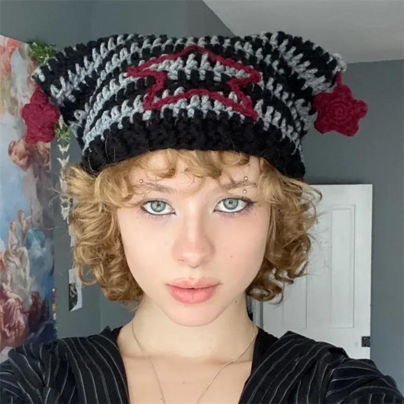 Béret Animal Mignon Style INS Chapeau Pull-over Adulte Tendance et Polyvalent