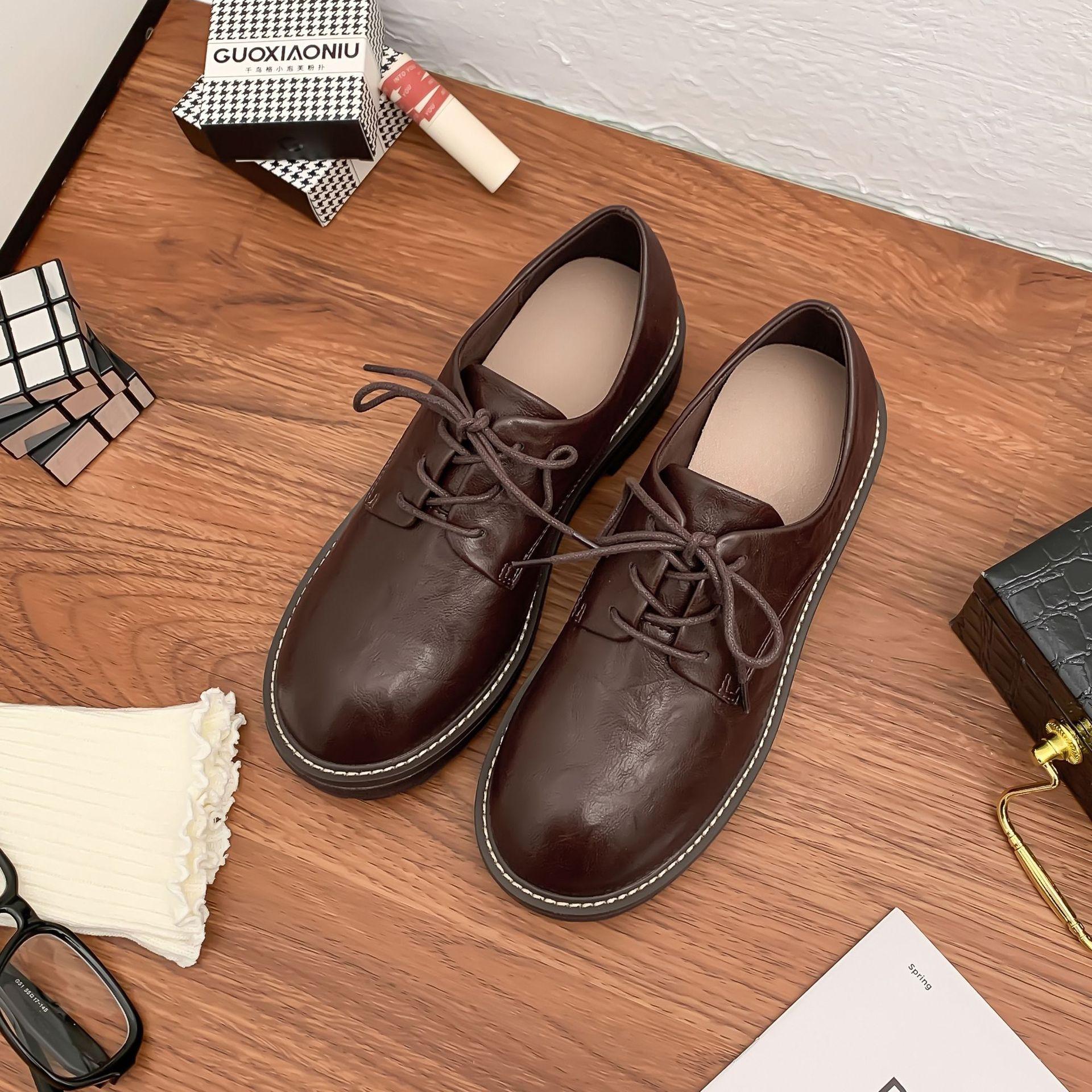 

Виноградная мать зима новая маленькая мужская обувь для увеличения роста на платформе маленькие кожаные туфли женские носят высококлассные лоферы в британском стиле женские 40 коричневый