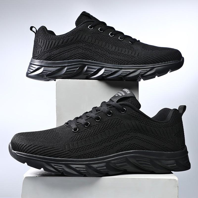 Spring men's casual sports shoes men's shoes air cushion flywoven mesh fashion trend shoes
