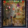 Christmas Merry Window Stickers Xmas New Year Decor Decals Santa Reindeer Claus