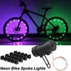 Bicycle Wheel Lights String Bike Spoke Lights Night Safety Wheel Lights String Road Bike Valve Lamp MTB Decoration Accessories