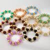 Vibrant Multicolor Acrylic Bead Bracelet Lightweight Waterproof Jewelry Wrist Chain For Everyday Wear & Party