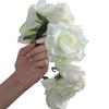Romantic Bohemian Faux Rose Headband for Halloween Parties and Banquets
