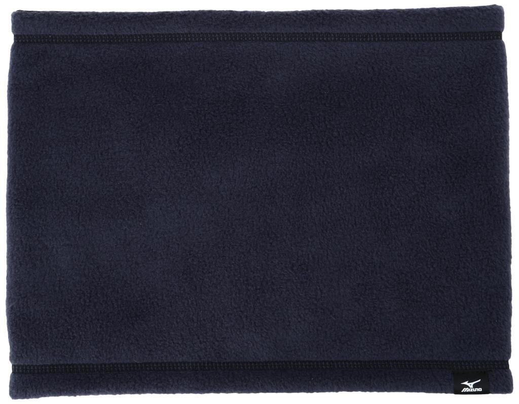 Mizuno Breath Thermo Fleece Neck Cold One Size Fits All Warmer, Moisture-Wicking, Heat-Generating, Protection, C2JYA601, Navy,
