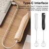 Electric Egg Beater Stainless Steel Mixer Low Noise Rechargeable Milk Frother Handheld Electric Coffee Egg Whisk