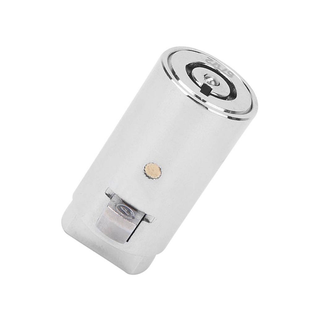 Zinc Alloy Vending Machine Lock Cylinder 38×19mm Chrome Color Zinc Alloy Lock Cylinder Safe with 3 Keys