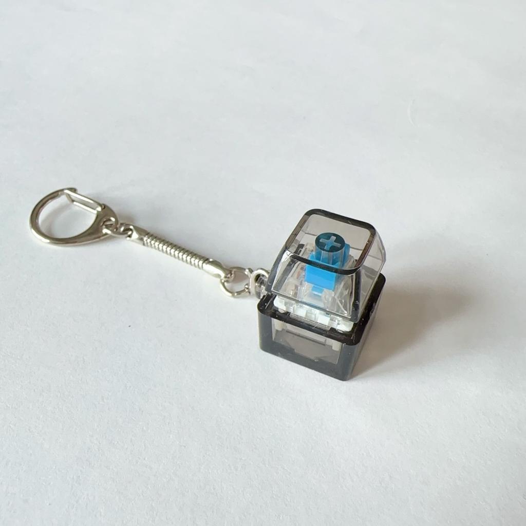 Mechanical Keyboard Keycap Stress Relief Keychain Led Bag Charm Lightweight Click Fidget Key Ring For Office Stress