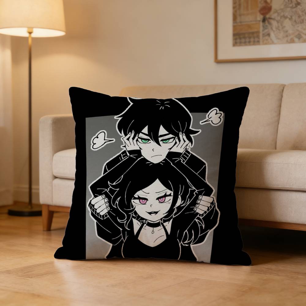 C-Coffin Of A-Andy And L-Leyley Pillow Case Pattern Printed Pillowcase For Living Room Sofa Cushion Cover