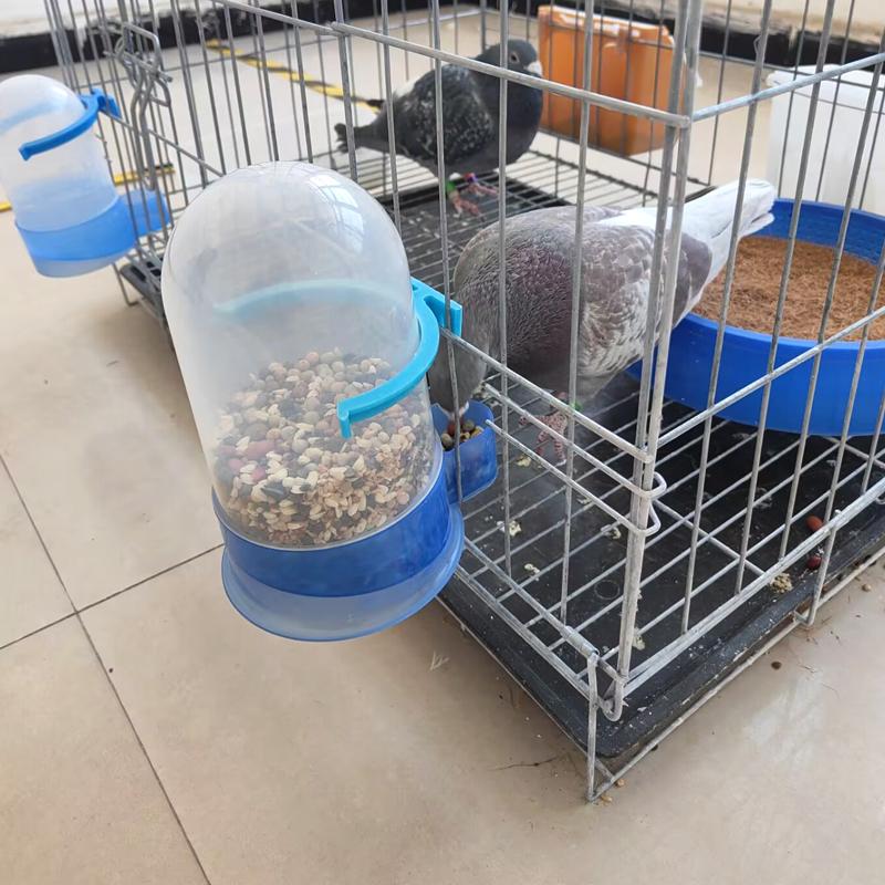 Bird Cage Accessories Hanging Parakeet Food Dispenser Automatic Pigeon Feeder and Drinker
