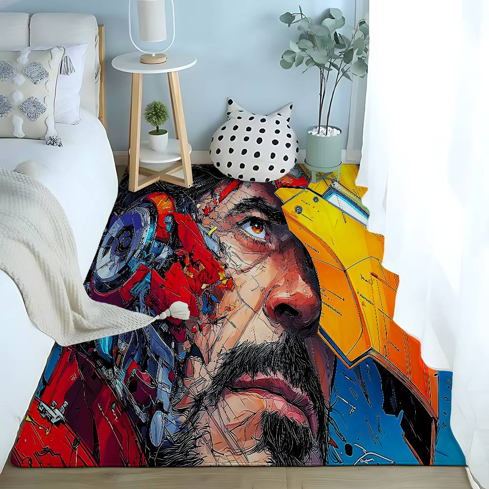 Classic-I-iron ManS Cool Carpet Bathroom Anti-slip Mat Door Mat Home Decoration Mat Entrance Door Mat Scratch-resistant Door Mat