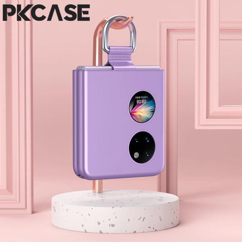 Skin Feel Ring Clasp Phone Case For Huawei P50 Pocket Shockproof Finger Buckle Cover