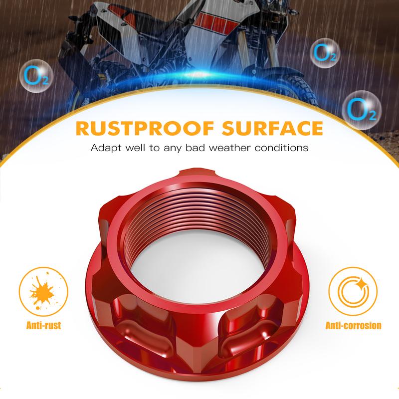 Steering Stem Nut For Honda CRF250L/M CRF250 RALLY CR85R CRF150R RII CRM 50 80 250R CRM250AR CRF1000L XR 230 250 400 MOTARD BAJA
