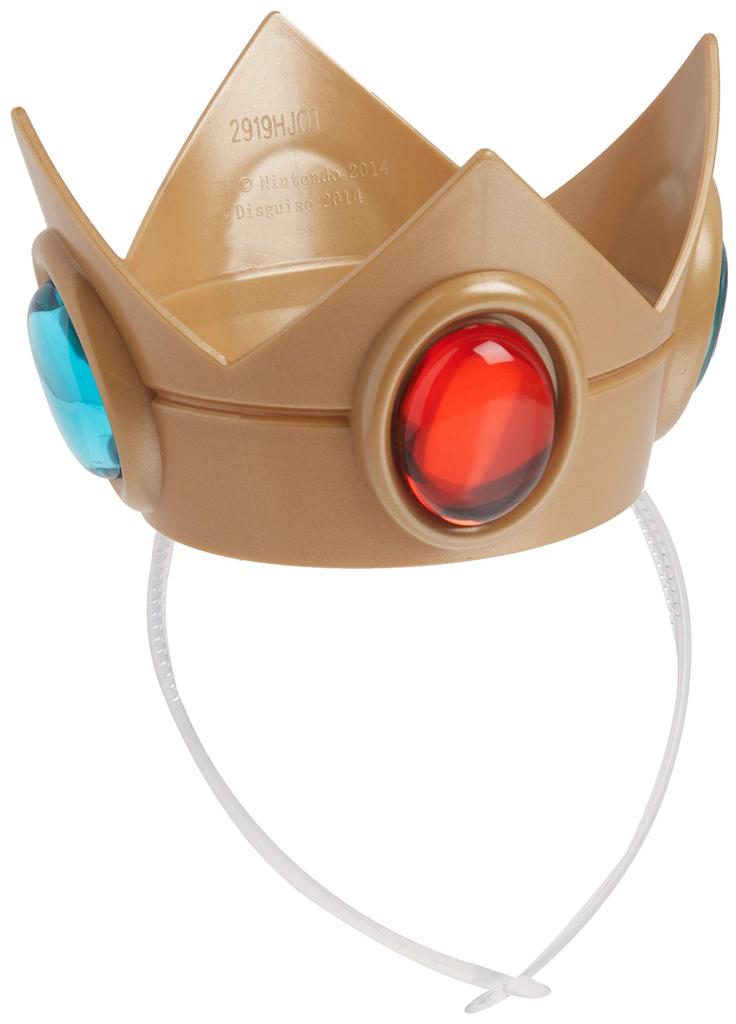 Super Mario Brothers Princess Peach Crown & Amulet Super Mario Brothers Princess Peach Crown & Amulet Halloween Christmas One-Size