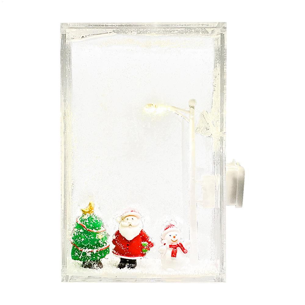 DIY Snow Night Light Ornaments Handmade Christmas Crafts For Kids Adults Decor Christmas Art Street Light For Car RV Bedroom