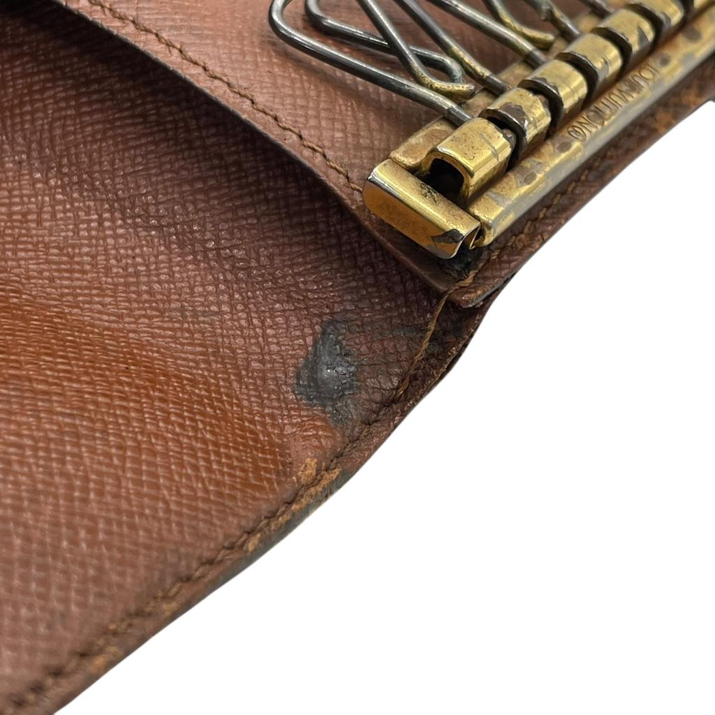 Gebrauchter LOUIS VUITTONSchlüsselanhänger Braun PVC/Leder Unisex