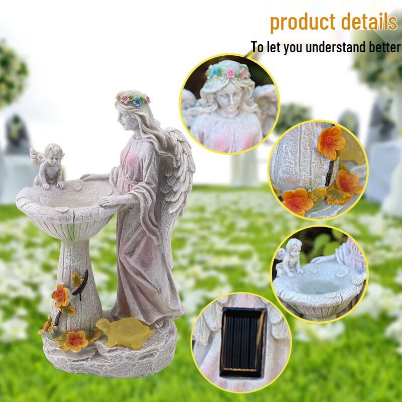 Solar Angel Fountain Sculpture